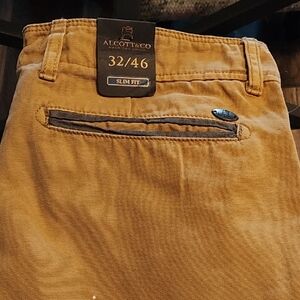 Alcott Men's Slim Fit Pants - Mustard